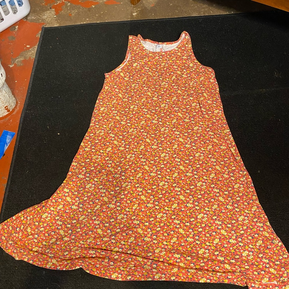Old Navy Floral Orange Dress